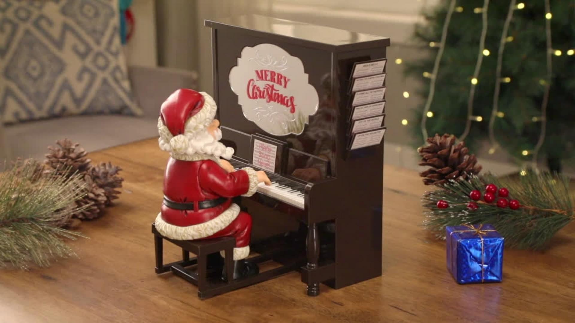 Amazon.com: Mr. Christmas Animated Sing Along Piano Santa